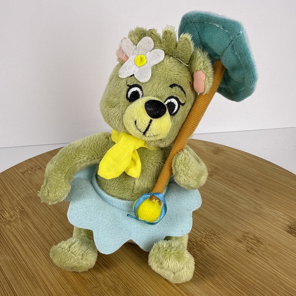 Yogi Cindy Bear Plush Green Hanna Barbera Girlfriend Umbrella Stuffed Animal Toy